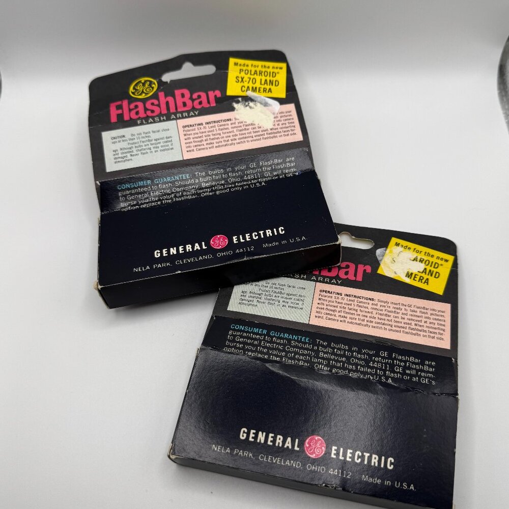 2 - GE FlashBar for Polaroid SX-70 Land Camera 10 Flashes New In Box NOS - Picture 2 of 2